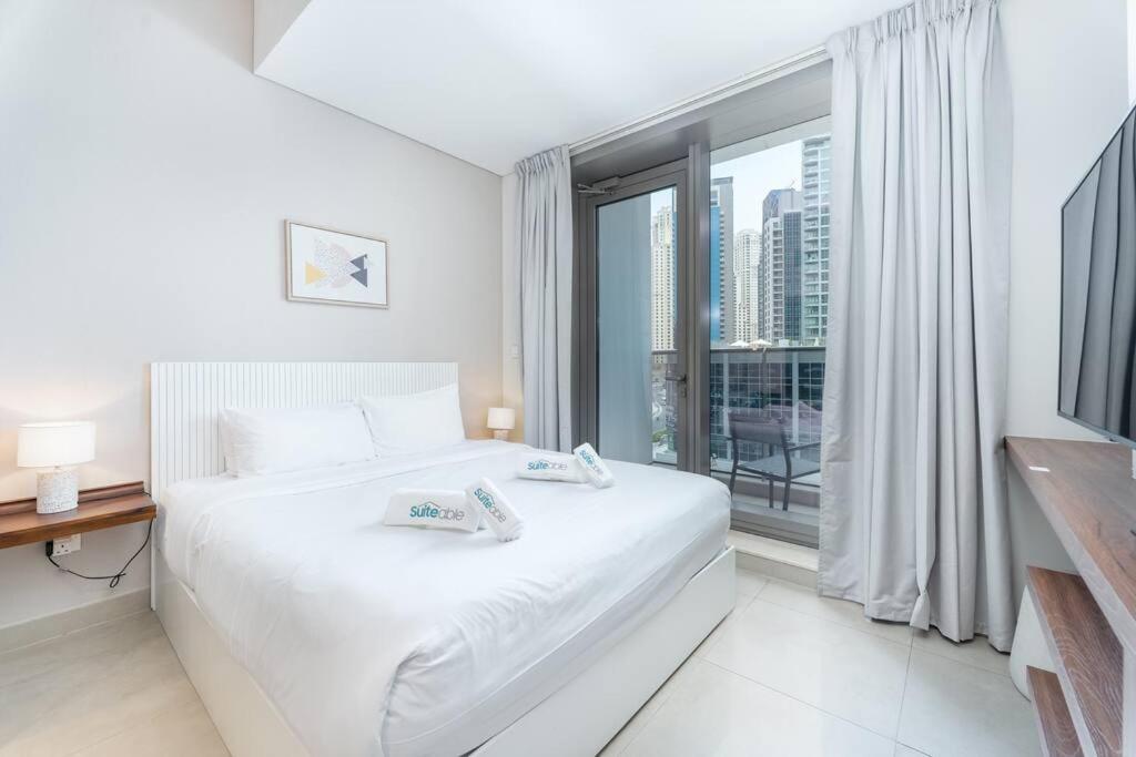 Cozy Studio In Sparkle Tower Jbr By Suiteable Dubai Exteriör bild